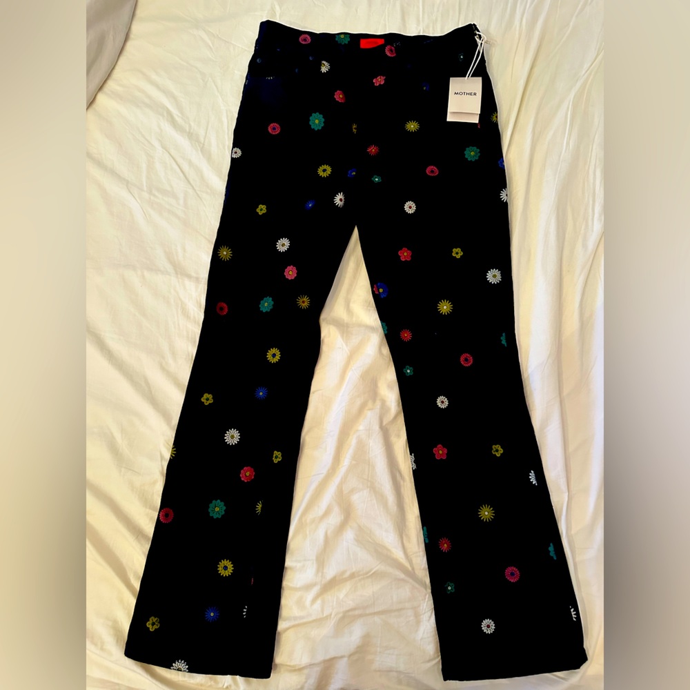 MOTHER denim The Insider Flood Fresh as a Daisy sz 29 NWT